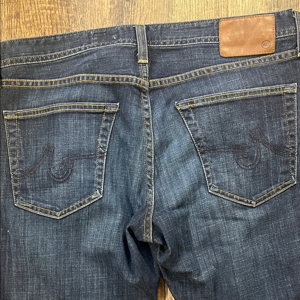 AG Adriano Goldschmied Men's Indigo Straight Jeans - Picture 4 of 4